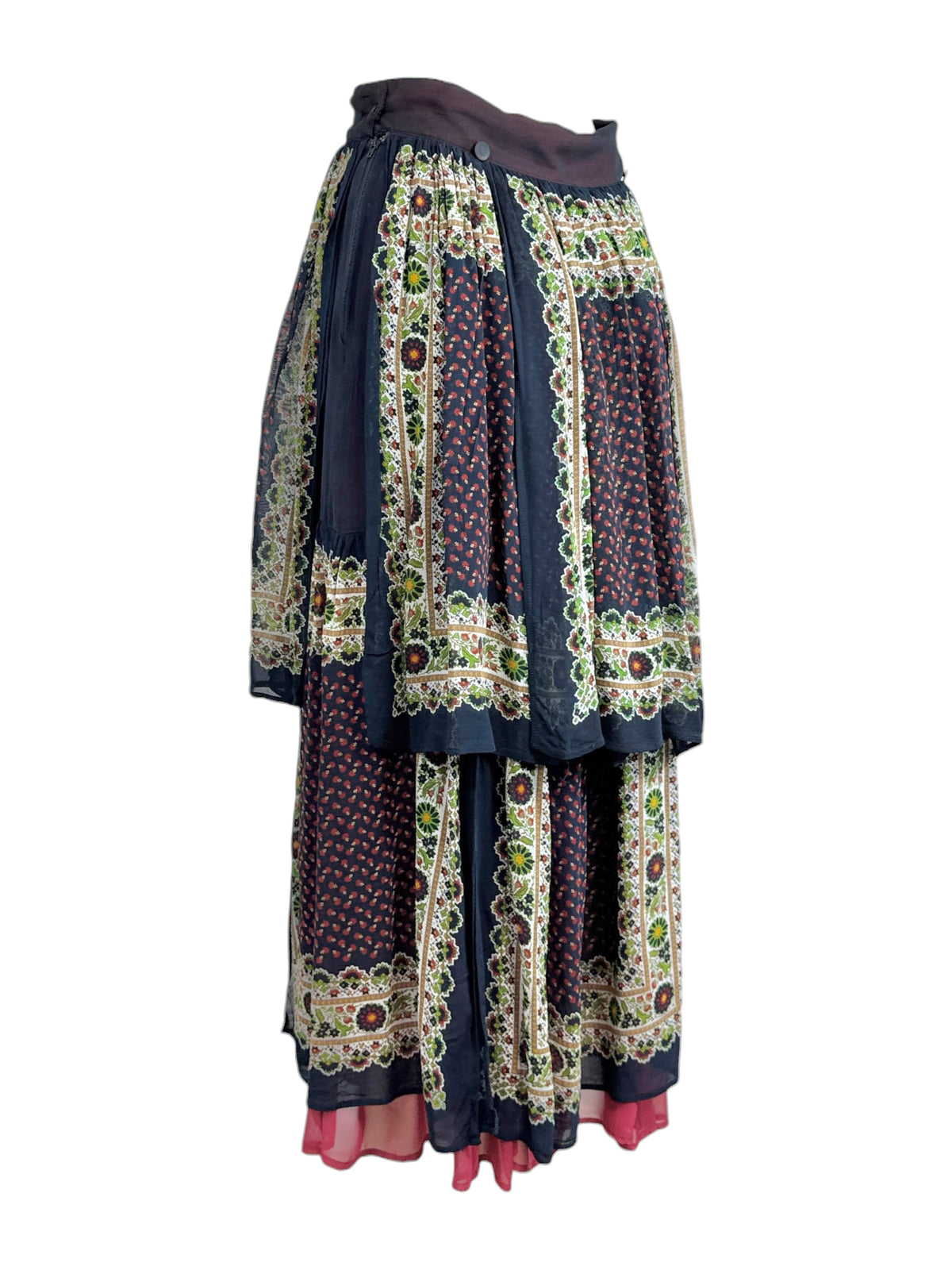 Dolce Gabbana Fall 1993 Asymmetric multicolored skirt