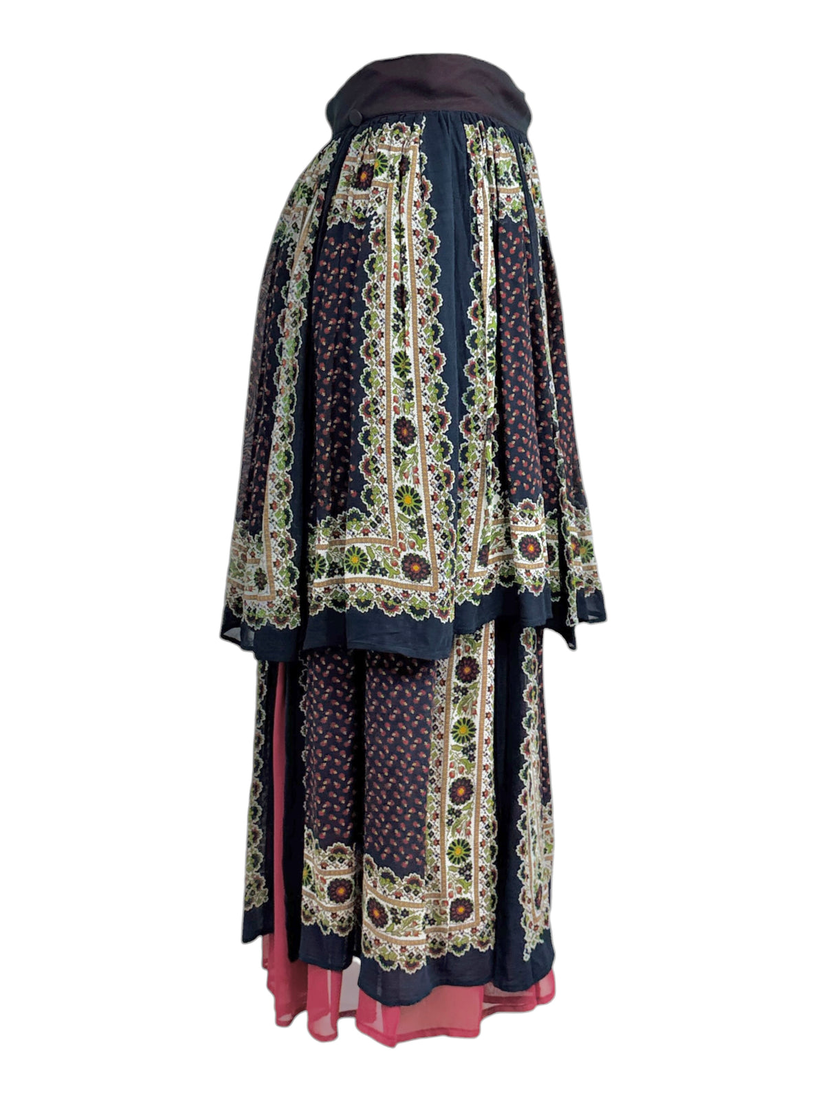 Dolce Gabbana Fall 1993 Asymmetric multicolored skirt