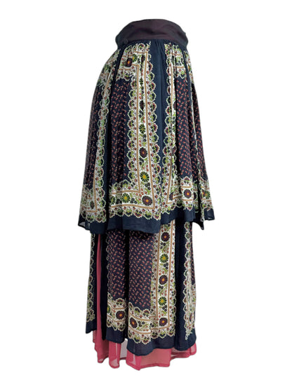 Dolce Gabbana Fall 1993 Asymmetric multicolored skirt