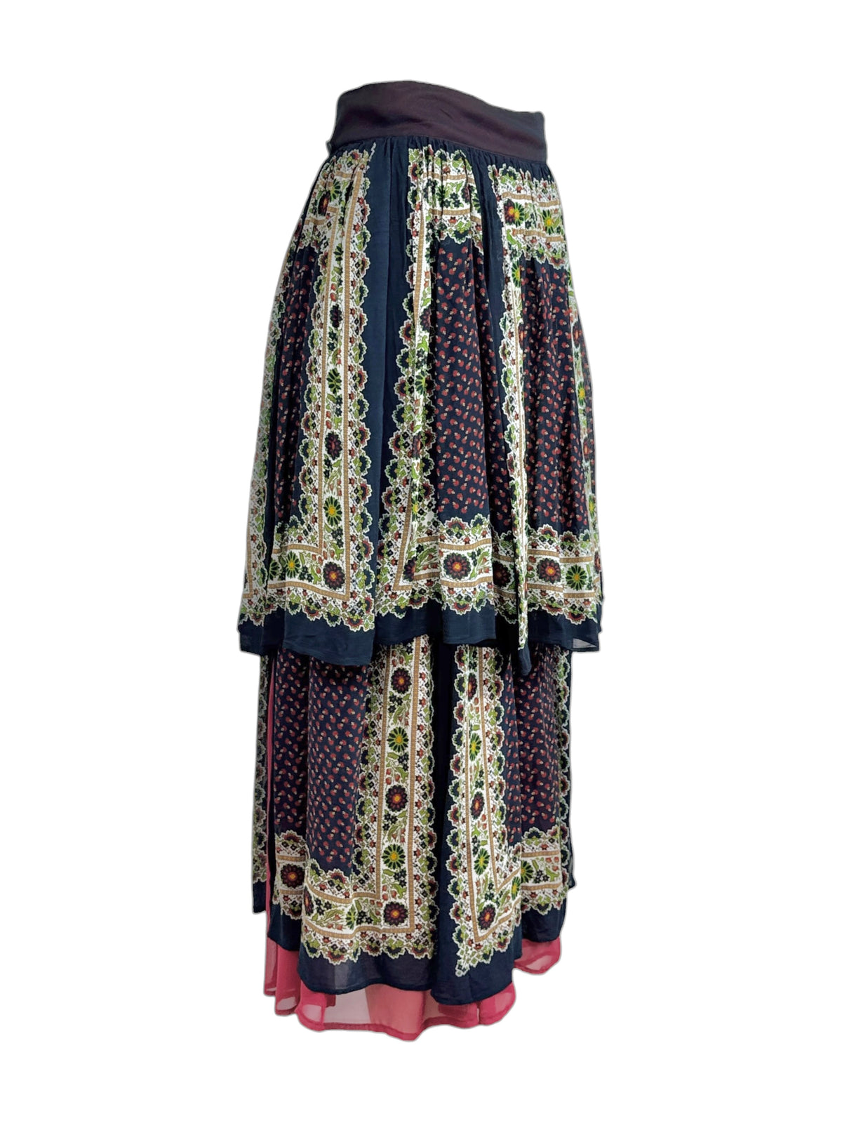 Dolce Gabbana Fall 1993 Asymmetric multicolored skirt