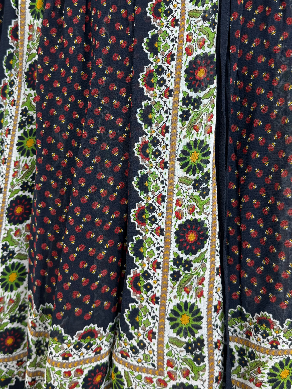 Dolce Gabbana Fall 1993 Asymmetric multicolored skirt