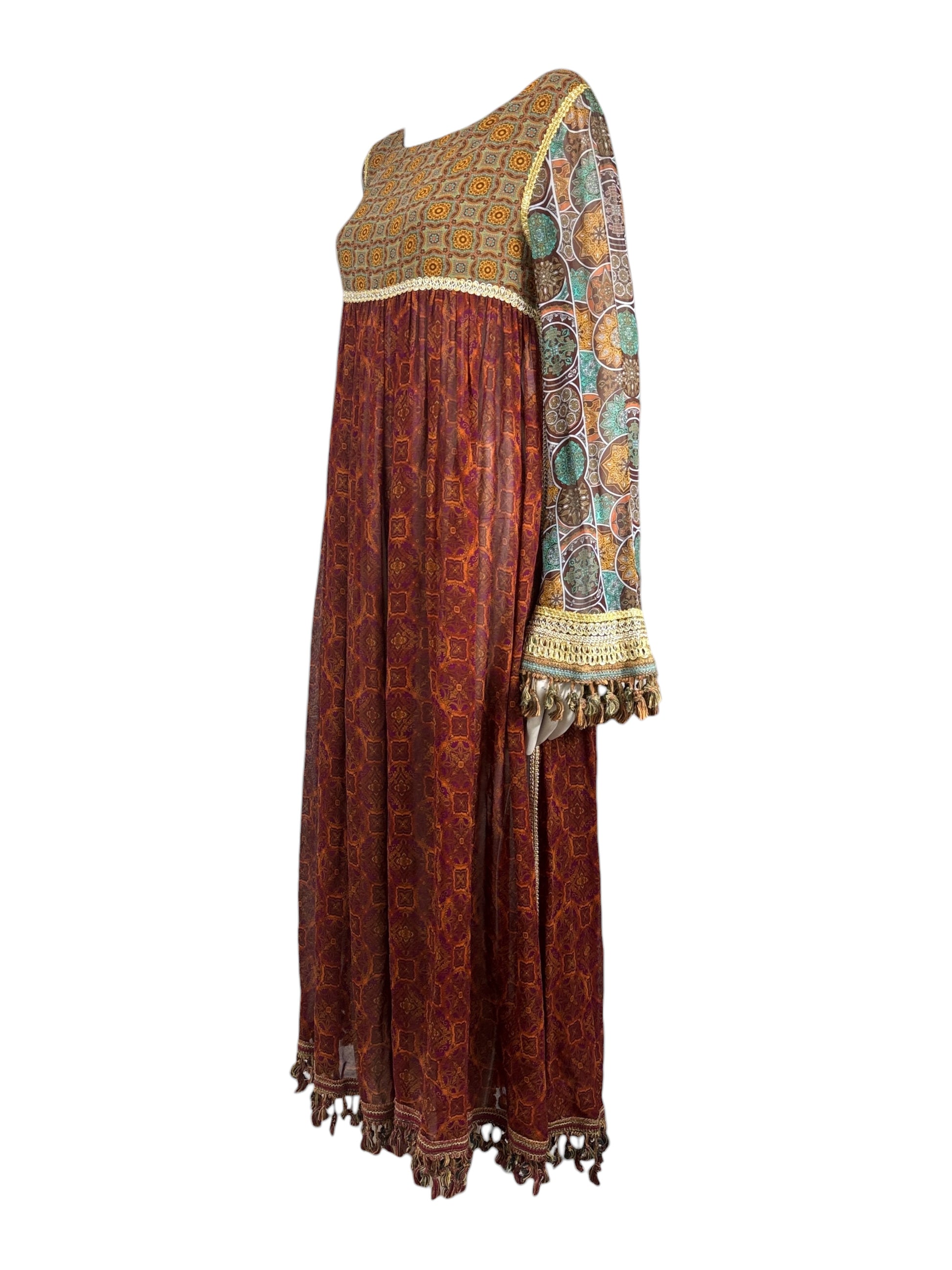 Dolce Gabbana Fall 1993 paisley printed dress