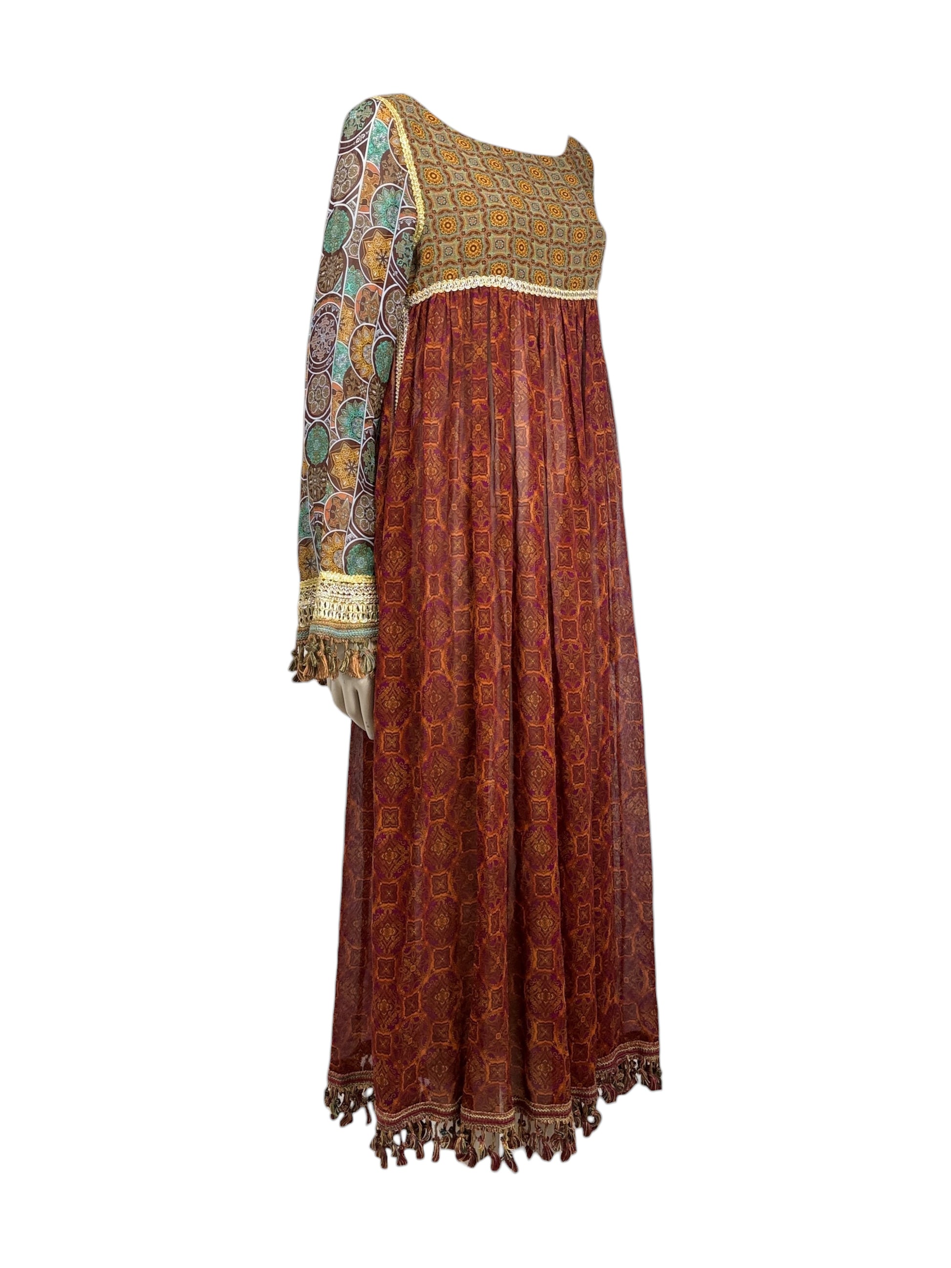 Dolce Gabbana Fall 1993 paisley printed dress