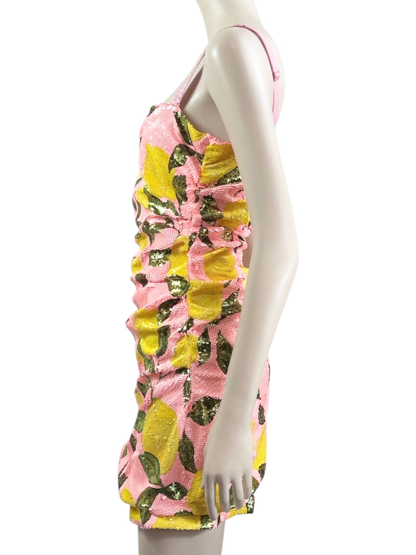 Dolce Gabbana Sequin lemon mini dress