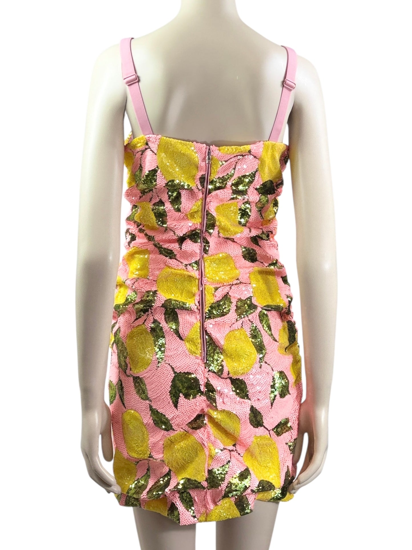 Dolce Gabbana Sequin lemon mini dress