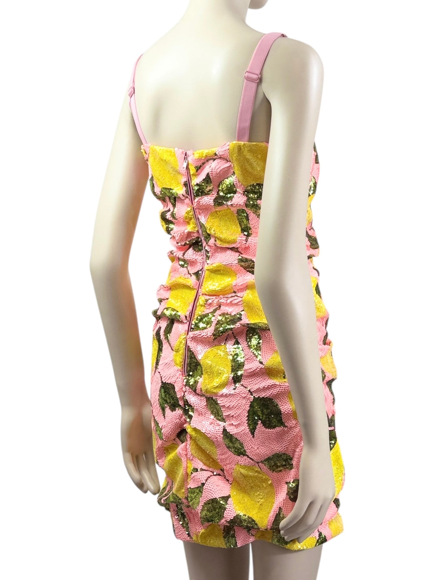 Dolce Gabbana Sequin lemon mini dress