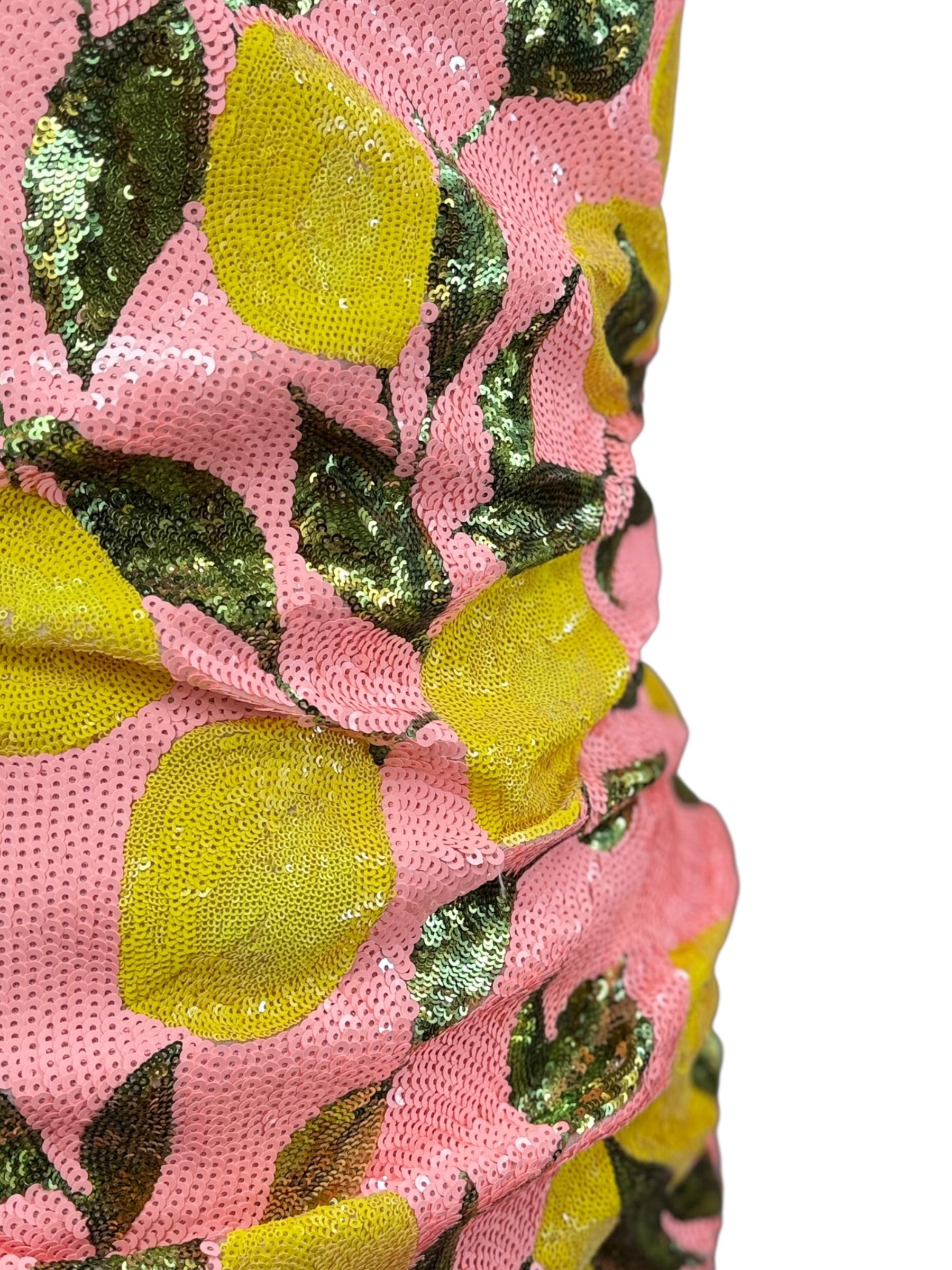 Dolce Gabbana Sequin lemon mini dress