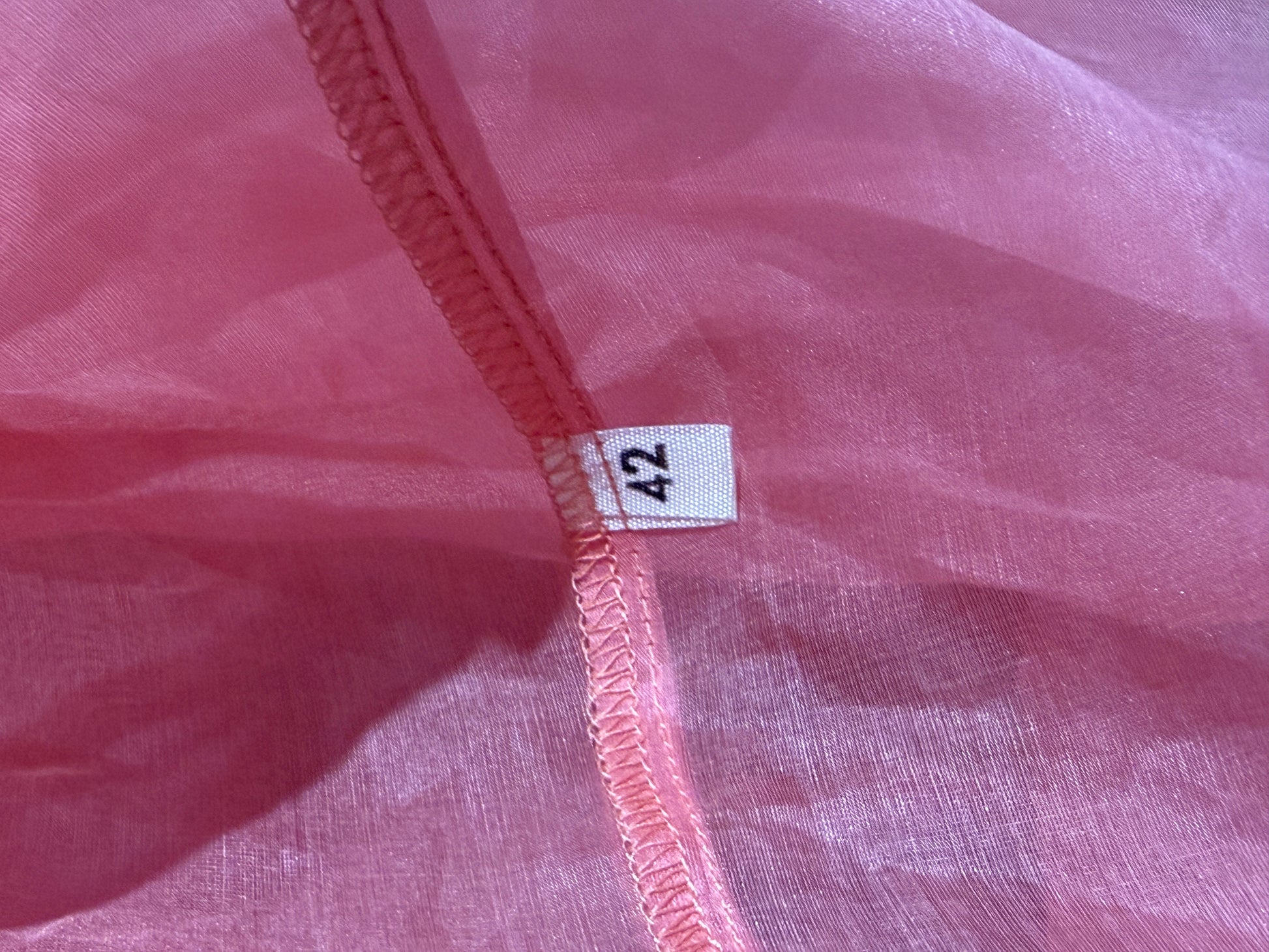 Dolce Gabbana Spring 1992 Pink organza shirt