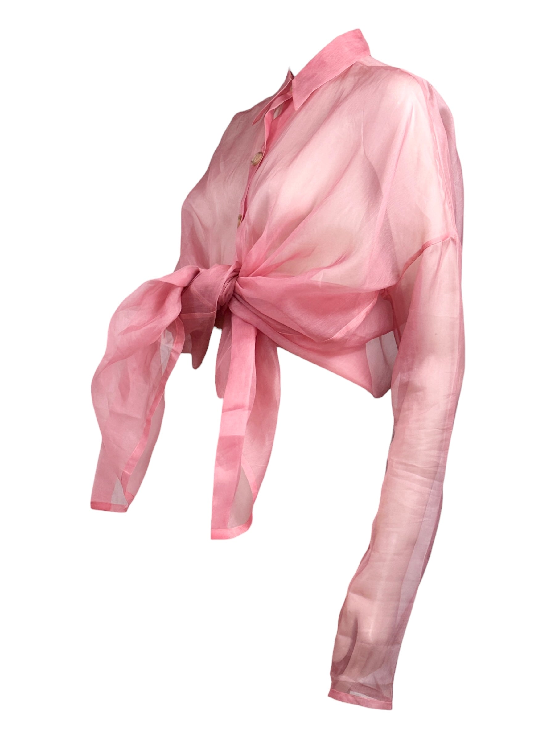 Dolce Gabbana Spring 1992 Pink organza shirt