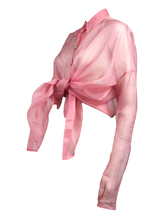 Dolce Gabbana Spring 1992 Pink organza shirt