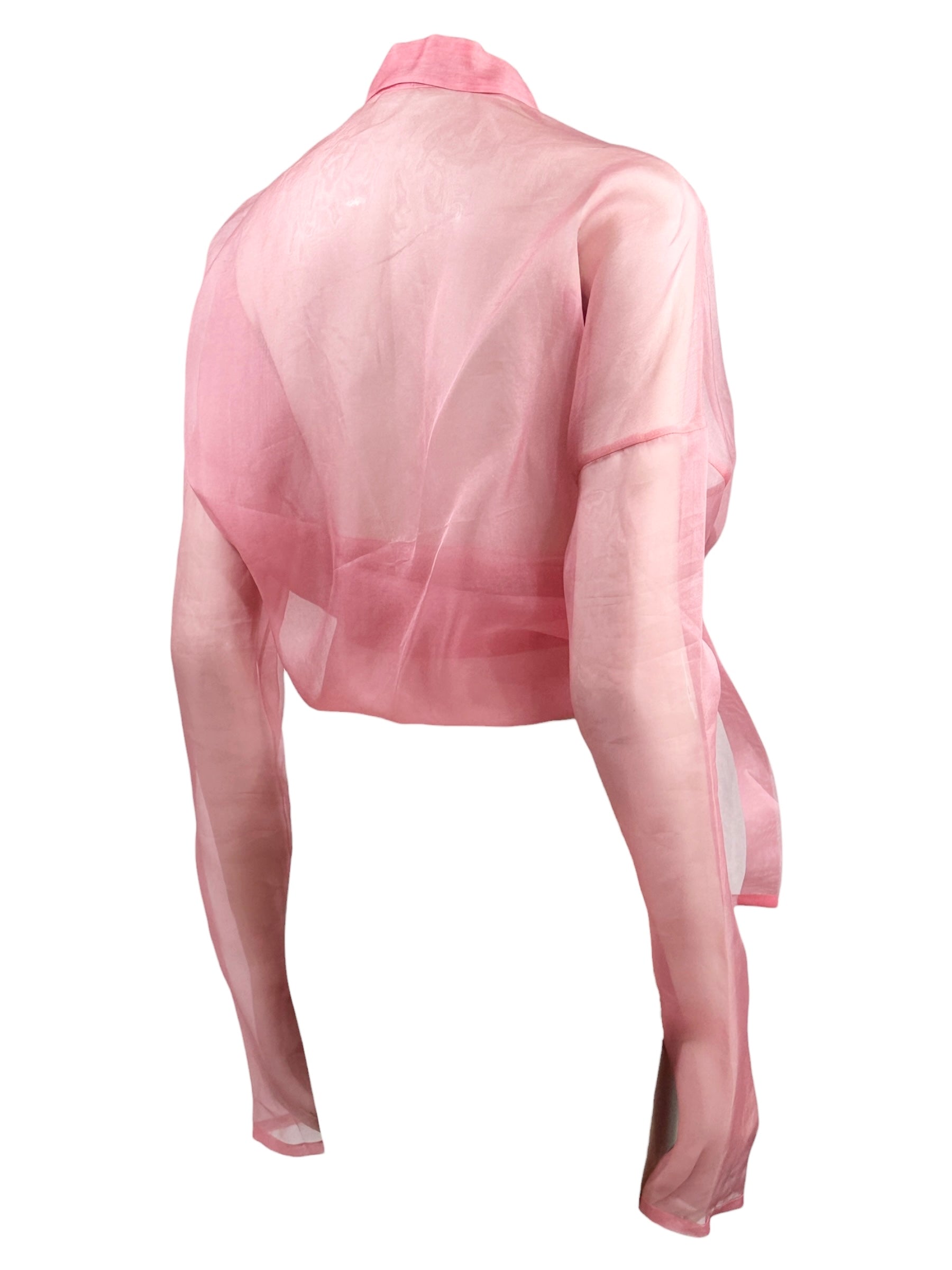 Dolce Gabbana Spring 1992 Pink organza shirt