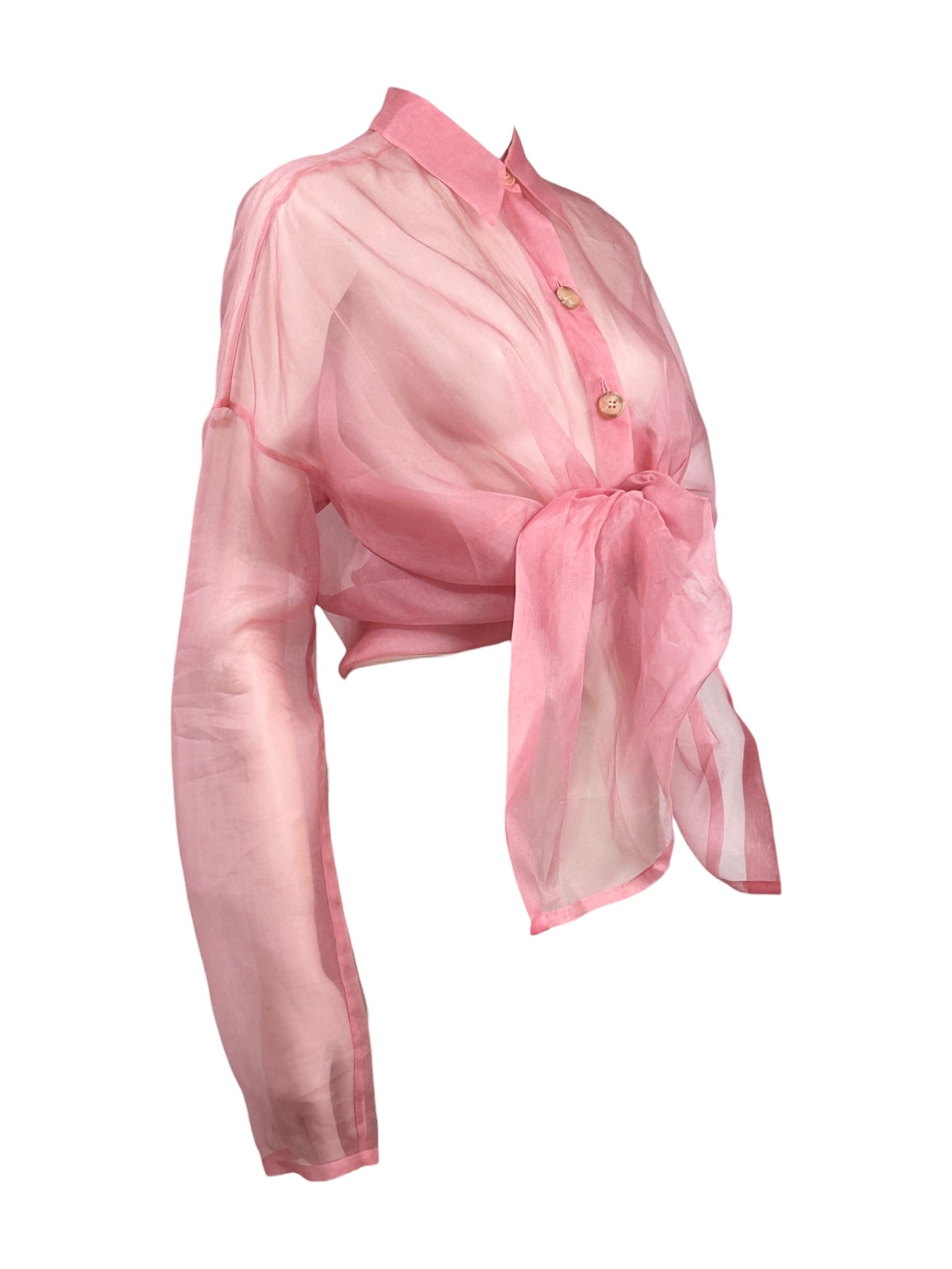 Dolce Gabbana Spring 1992 Pink organza shirt