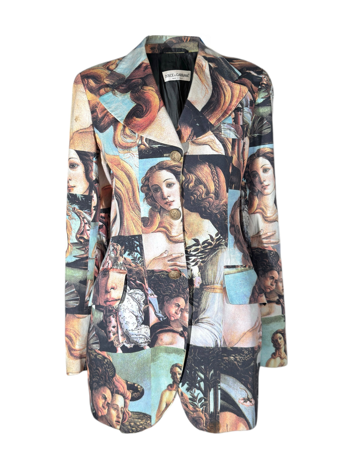 Dolce Gabbana Spring 1993 Look 28 Botticelli Blazer cotton