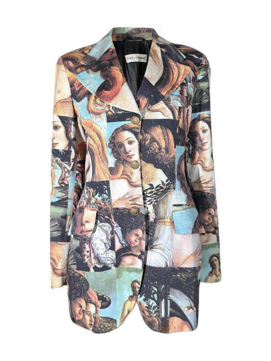 Dolce Gabbana Spring 1993 Look 28 Botticelli Blazer cotton