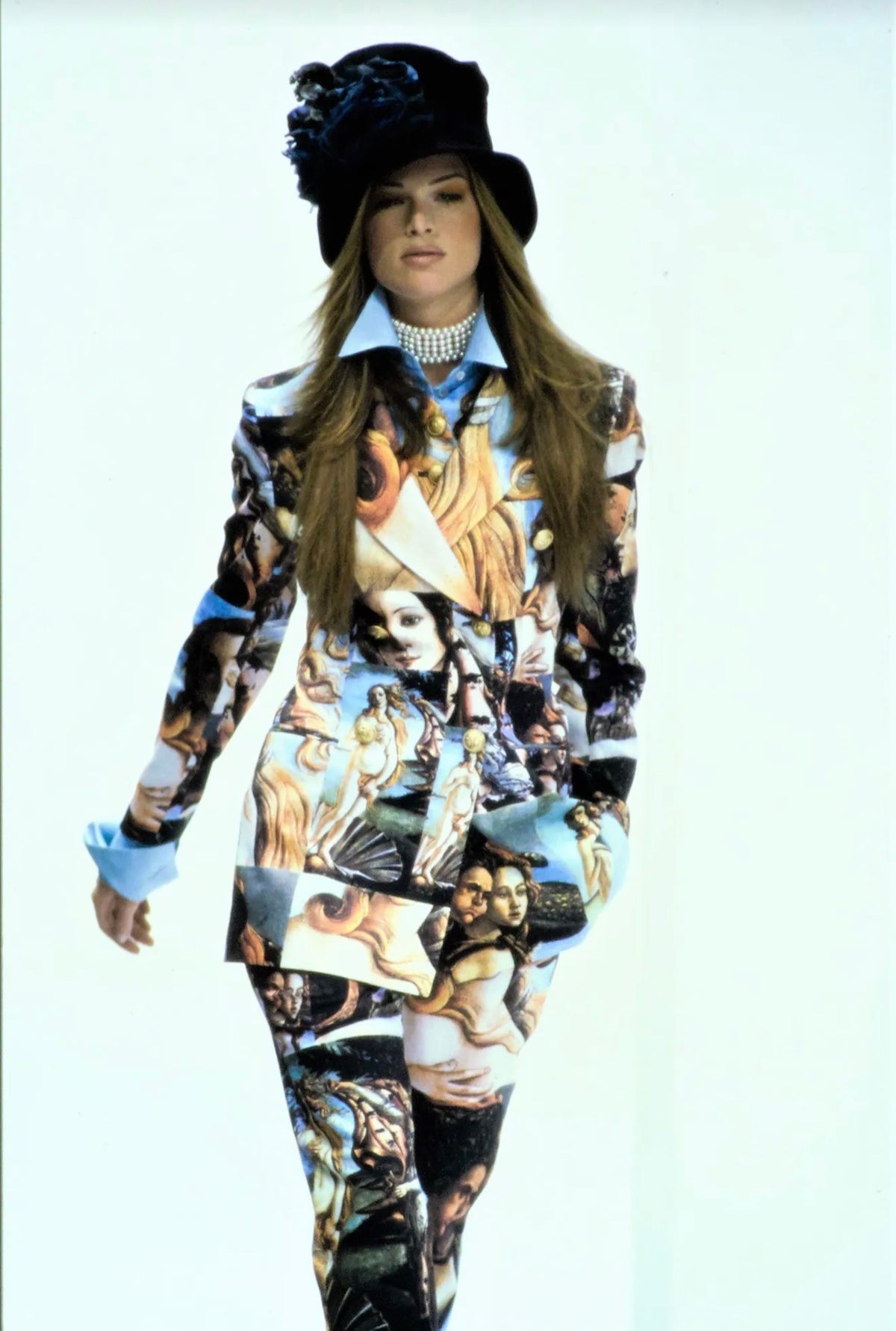 Dolce Gabbana Spring 1993 Look 28 Botticelli Blazer cotton