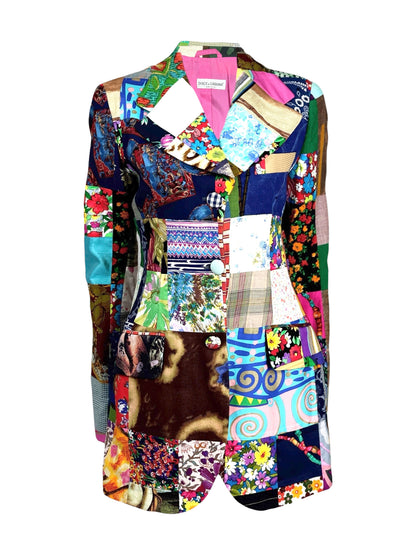 Dolce Gabbana Spring 1993 patchwork jacket