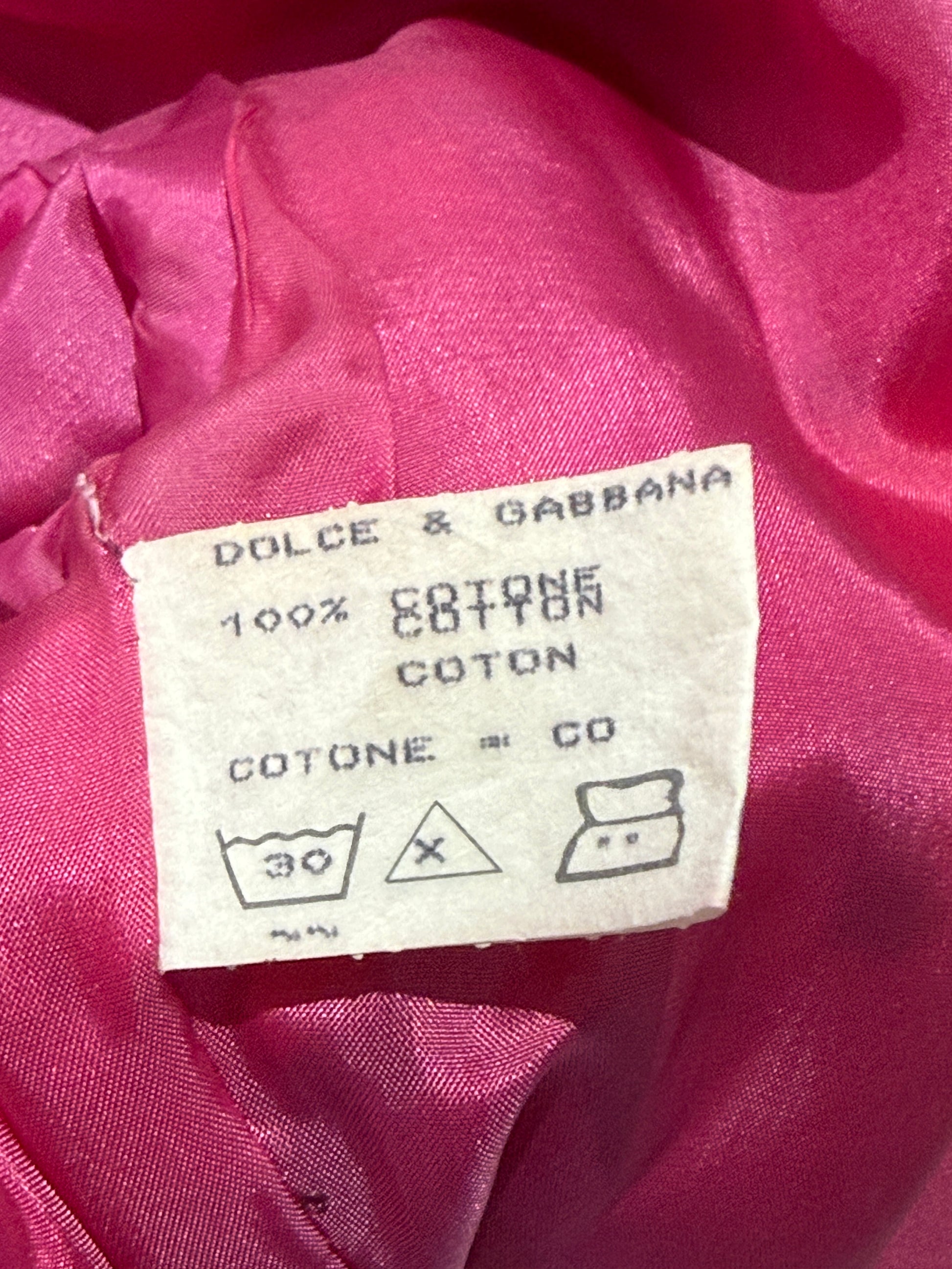Dolce Gabbana Spring 1993 patchwork jacket