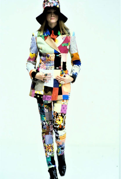 Dolce Gabbana Spring 1993 patchwork jacket
