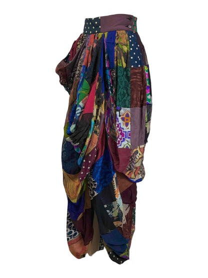 Dolce Gabbana Spring 1993 patchwork silk skirt