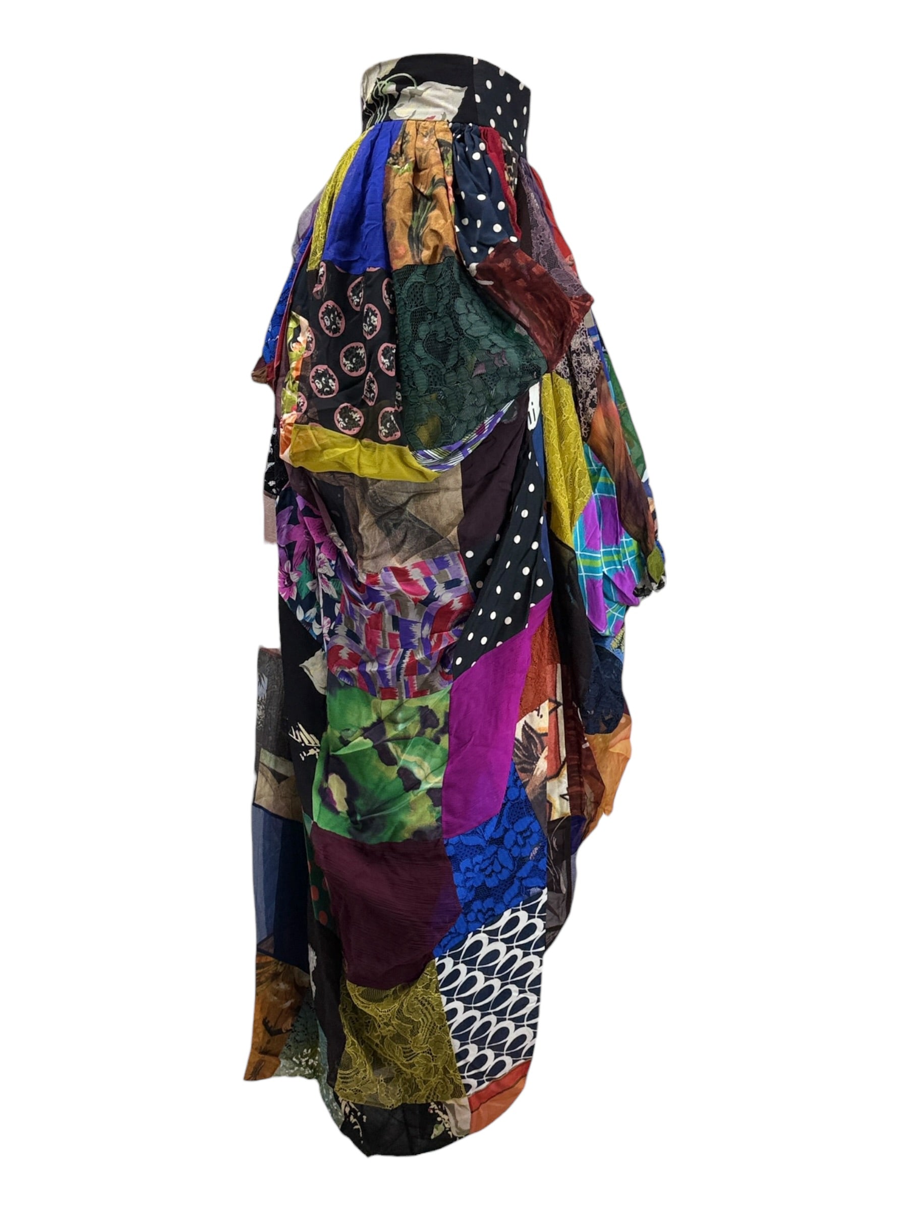 Dolce Gabbana Spring 1993 patchwork silk skirt