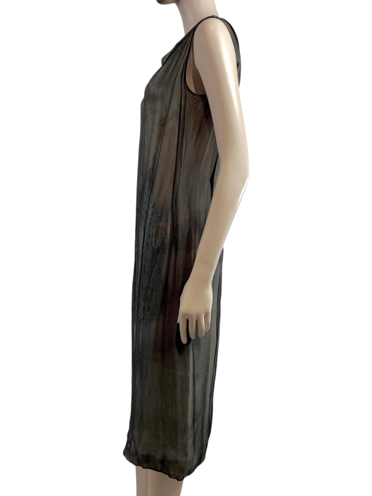 Dolce Gabbana Spring 1998 Kate Moss printed silk Madonna dress