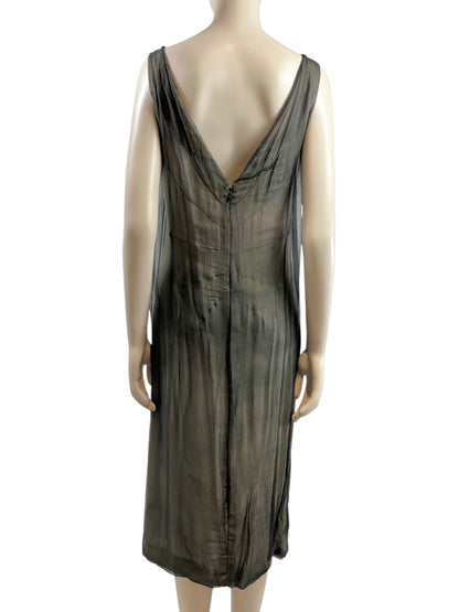 Dolce Gabbana Spring 1998 Kate Moss printed silk Madonna dress