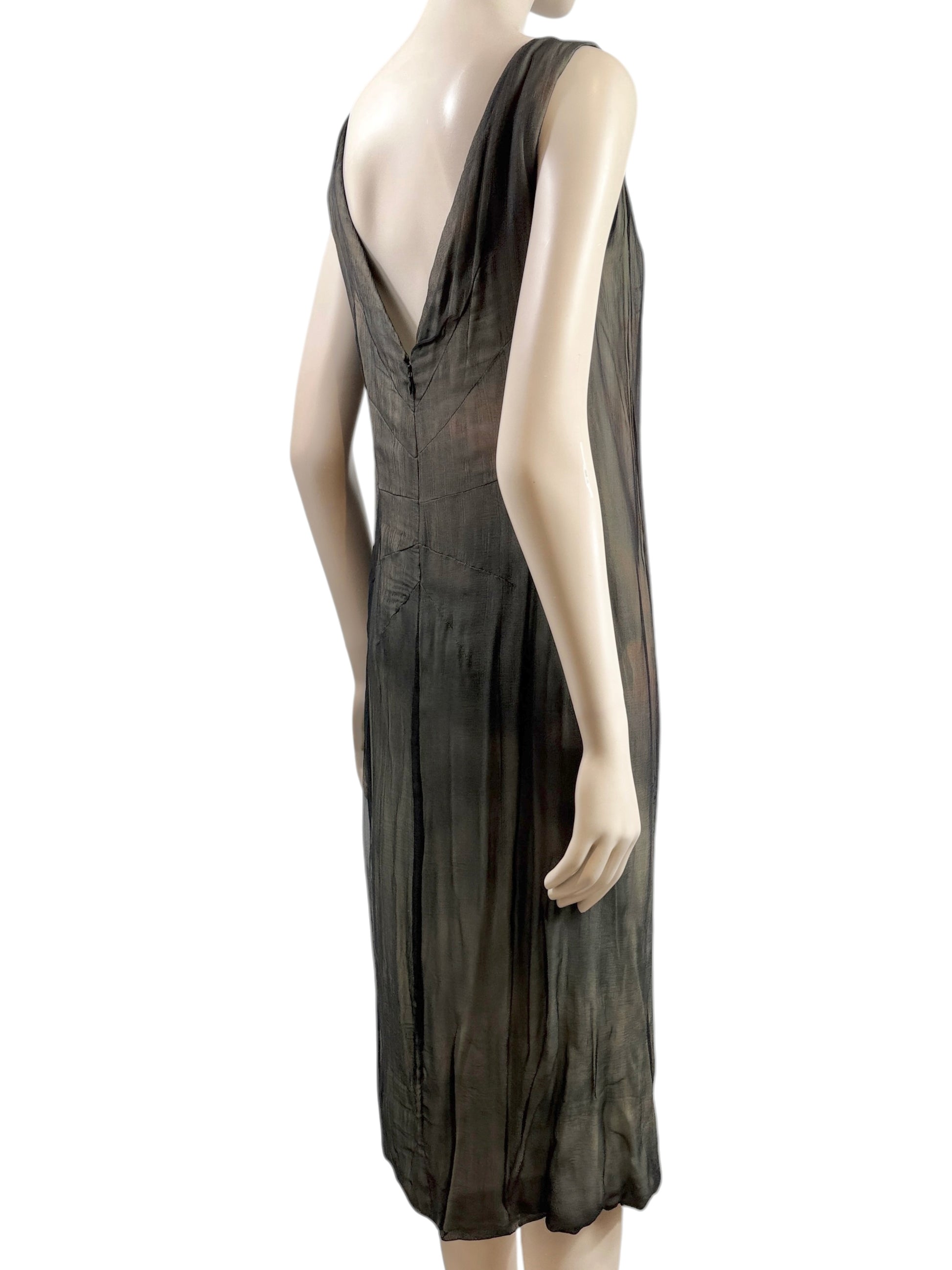 Dolce Gabbana Spring 1998 Kate Moss printed silk Madonna dress