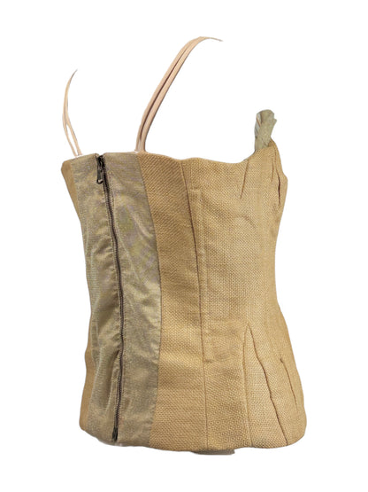 Dolce Gabbana Spring 2002 Look 12 Natural jute bustier