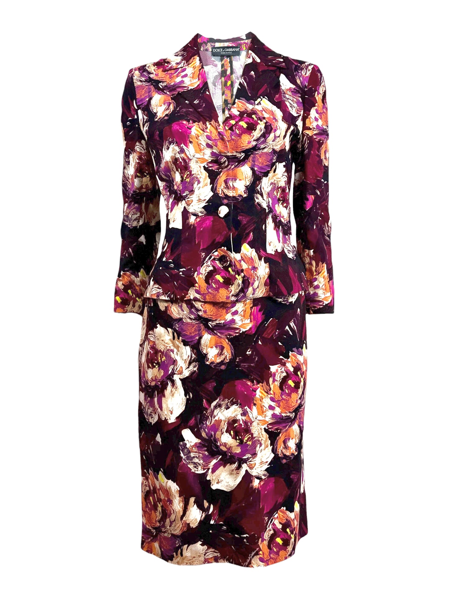 Dolce Gabbana Spring 2023 Ciao Kim 1997 Reedition floral printed ensemble