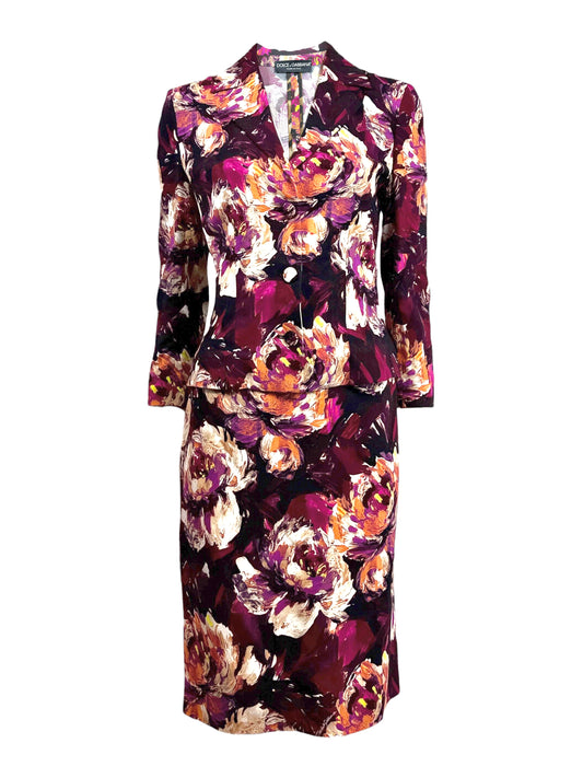 Dolce Gabbana Spring 2023 Ciao Kim 1997 Reedition floral printed ensemble