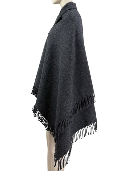 Dolce Gabbana grey wool cape