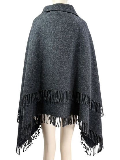 Dolce Gabbana grey wool cape