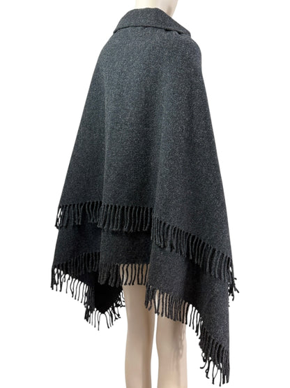 Dolce Gabbana grey wool cape