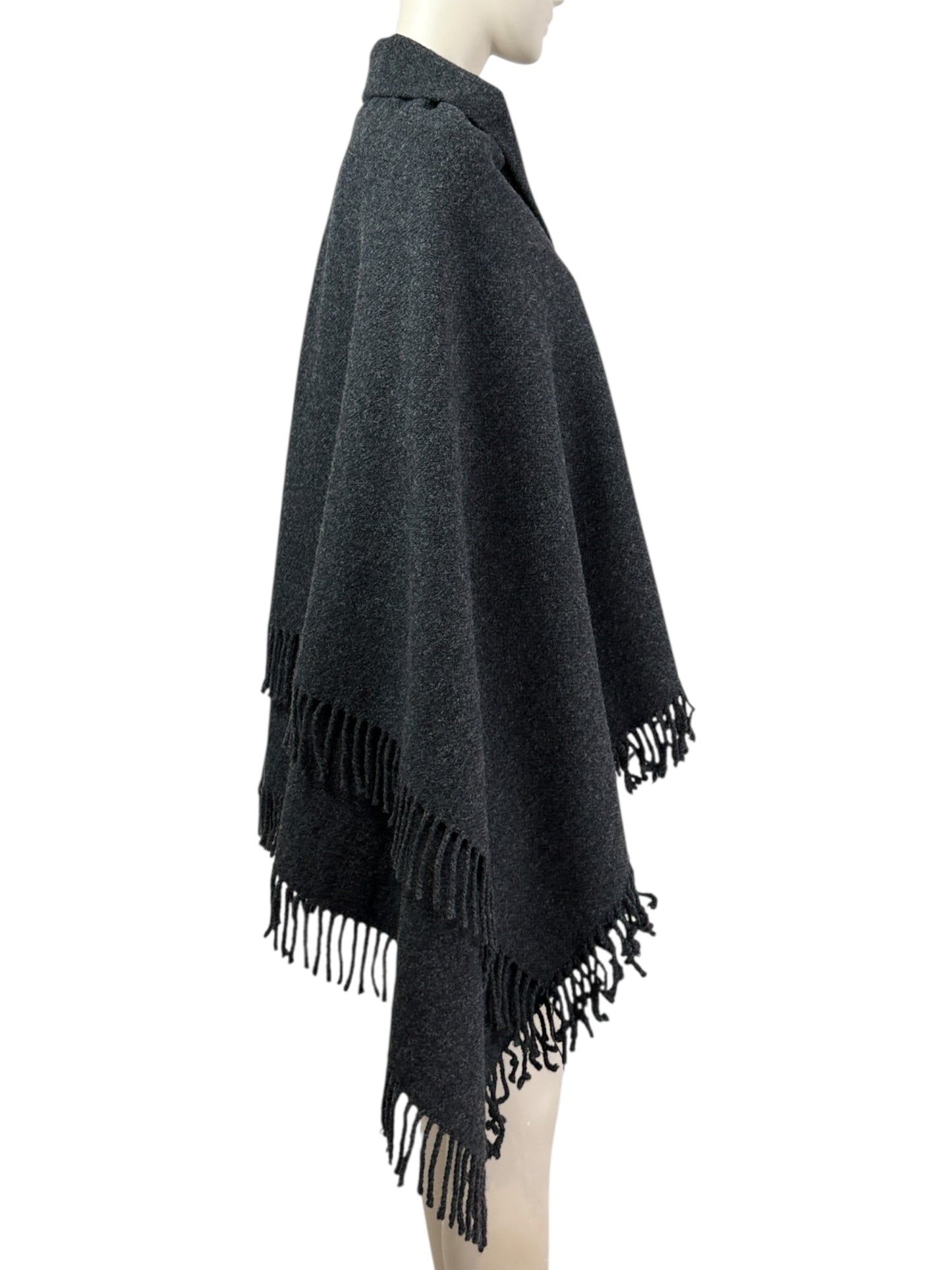 Dolce Gabbana grey wool cape
