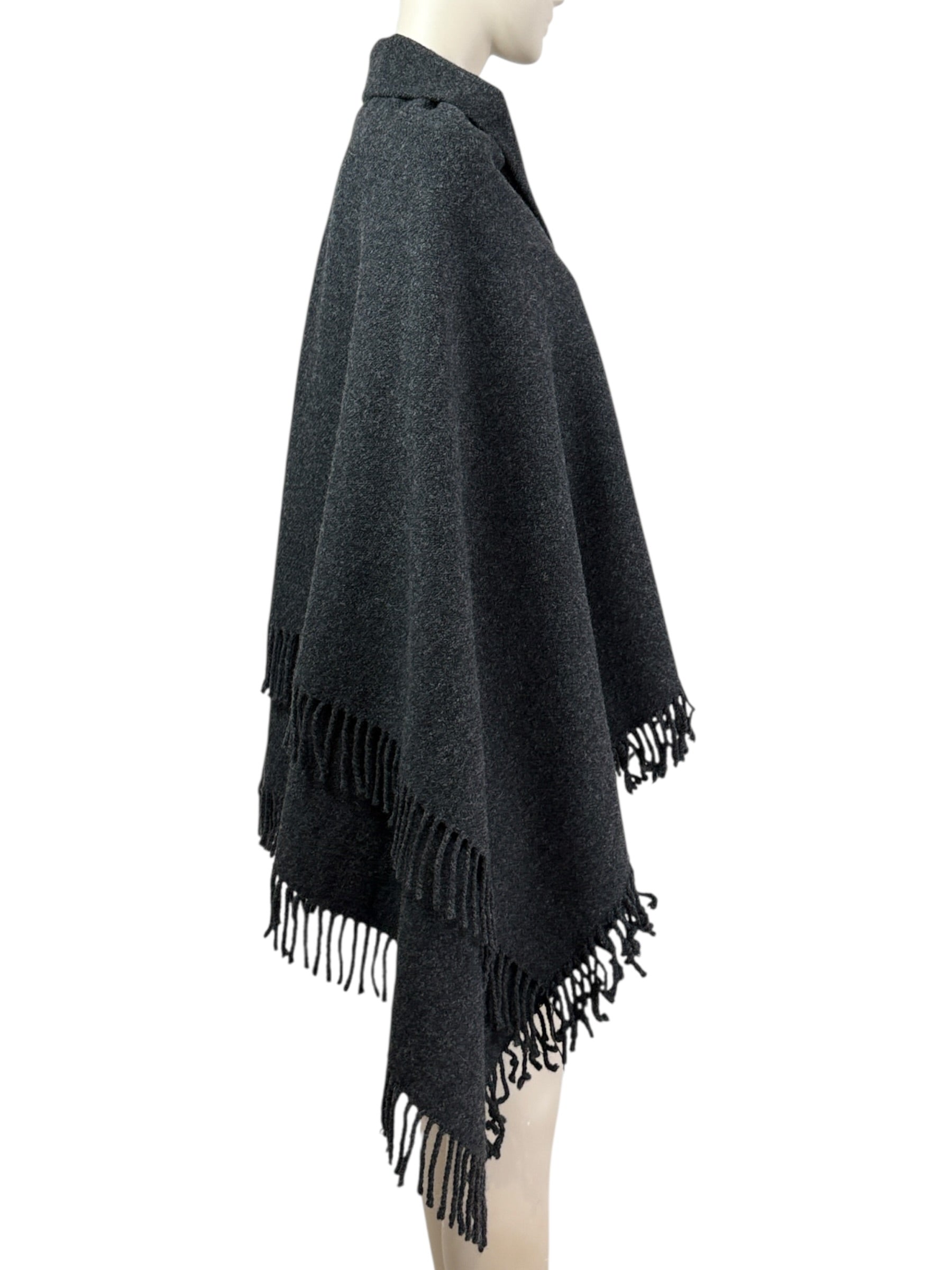 Dolce Gabbana grey wool cape