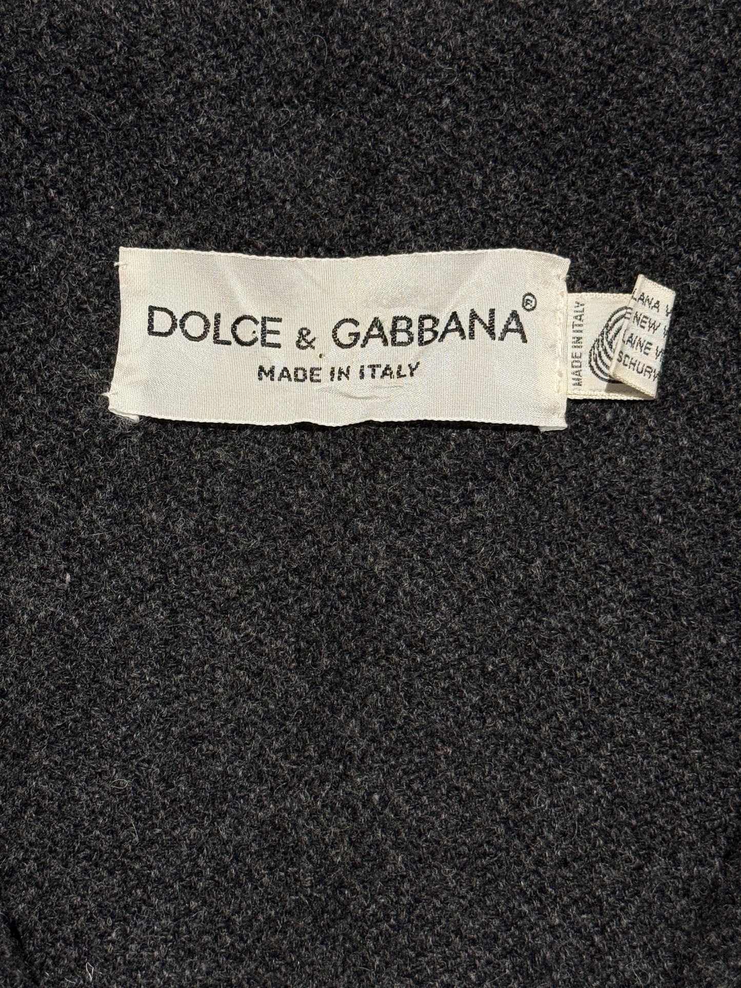 Dolce Gabbana grey wool cape