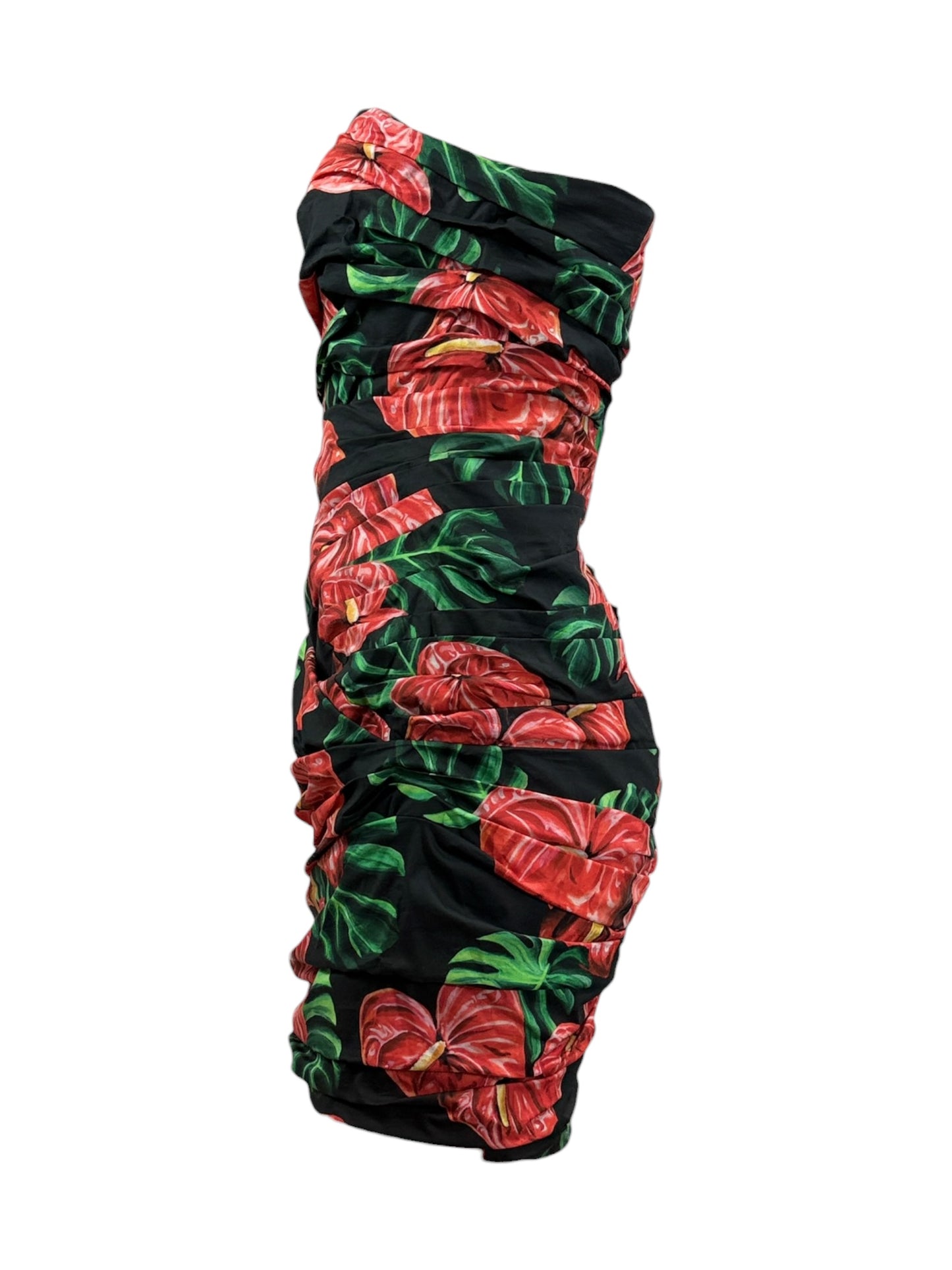 Dolce Gabbana mini printed dress anthurium 