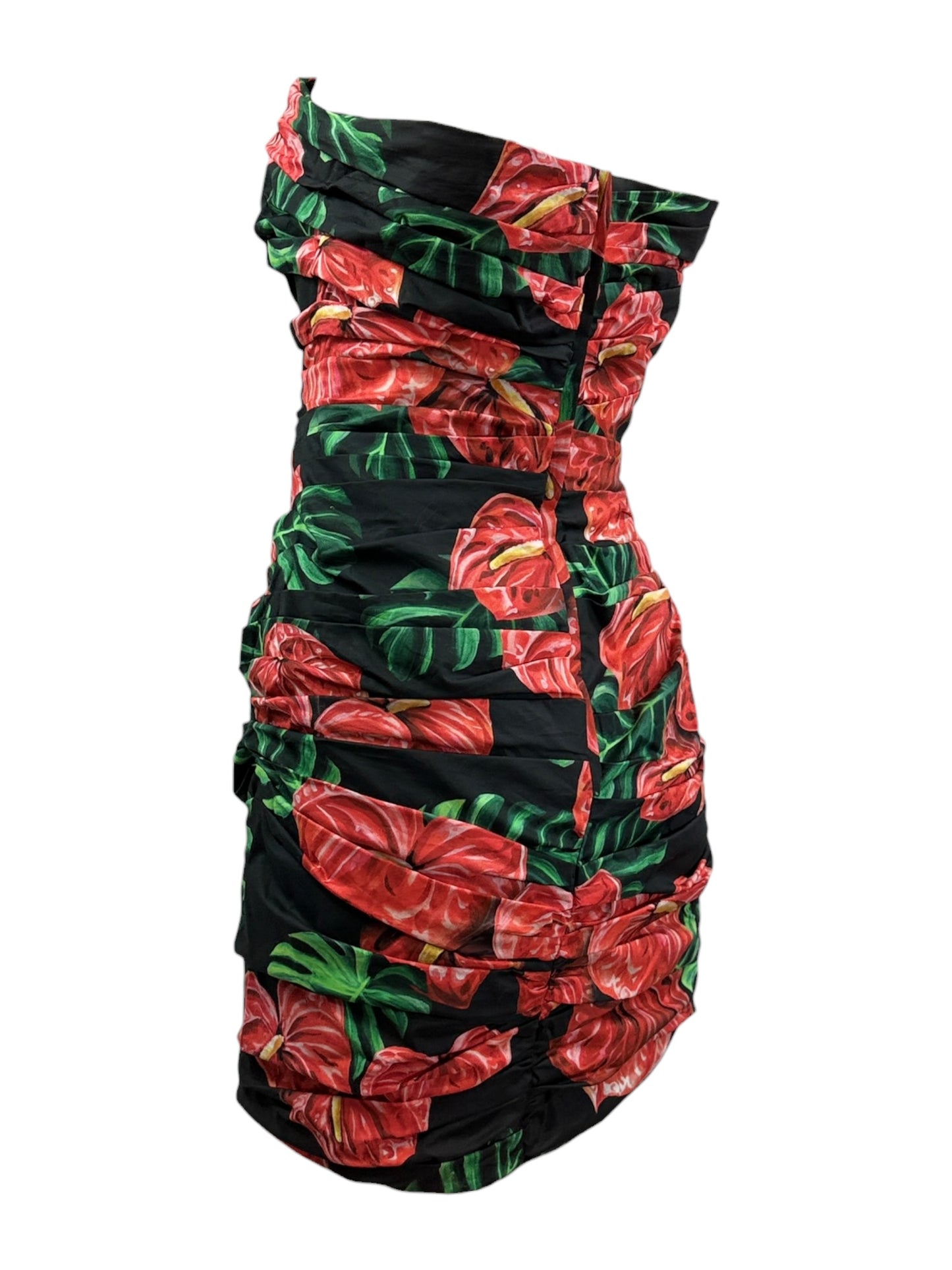 Dolce Gabbana mini printed dress anthurium 