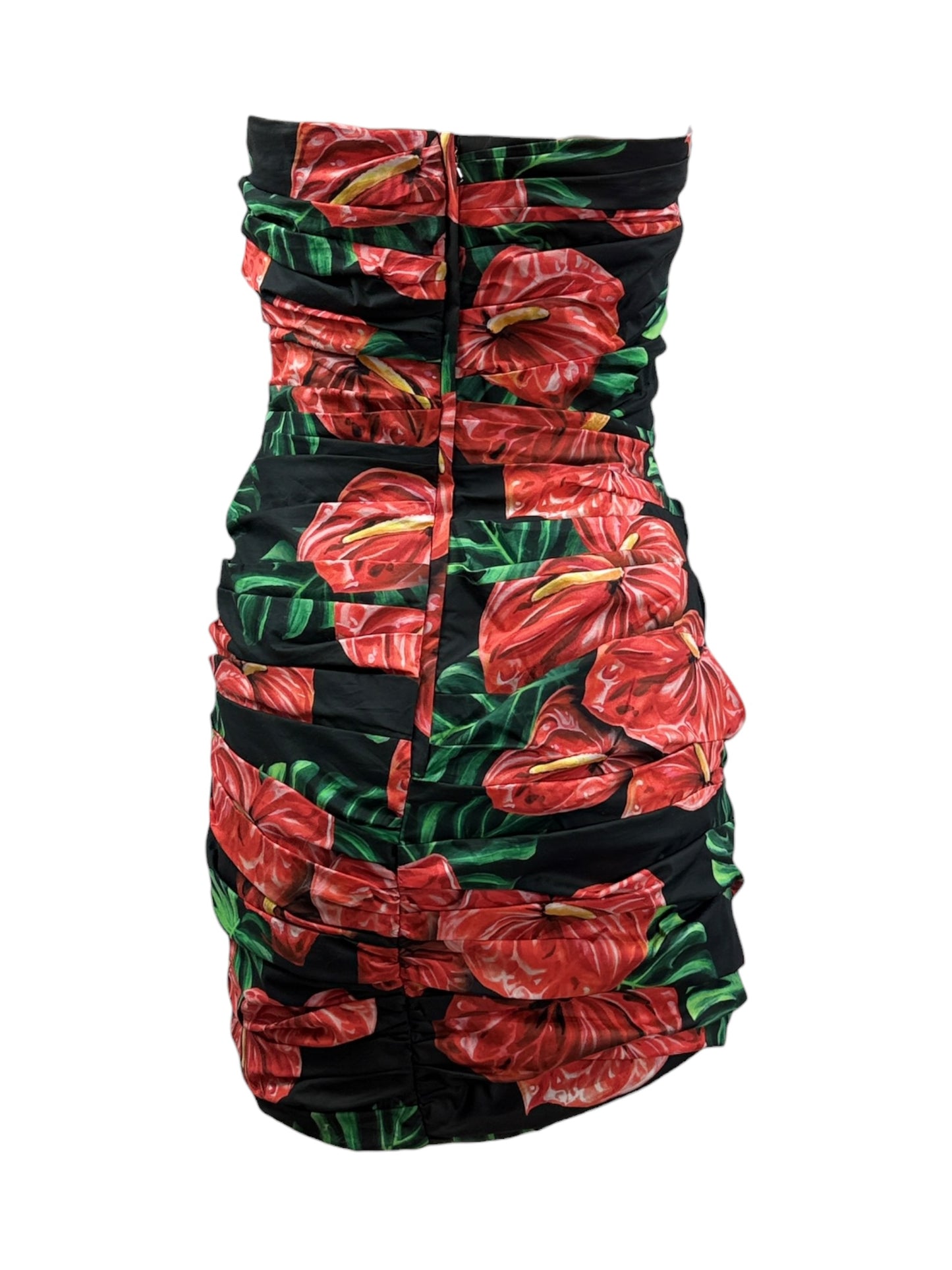 Dolce Gabbana mini printed dress anthurium 