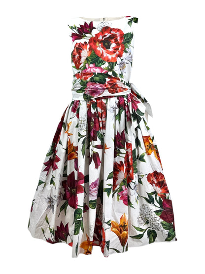 Dolce Gabbana printed floral cotton dress