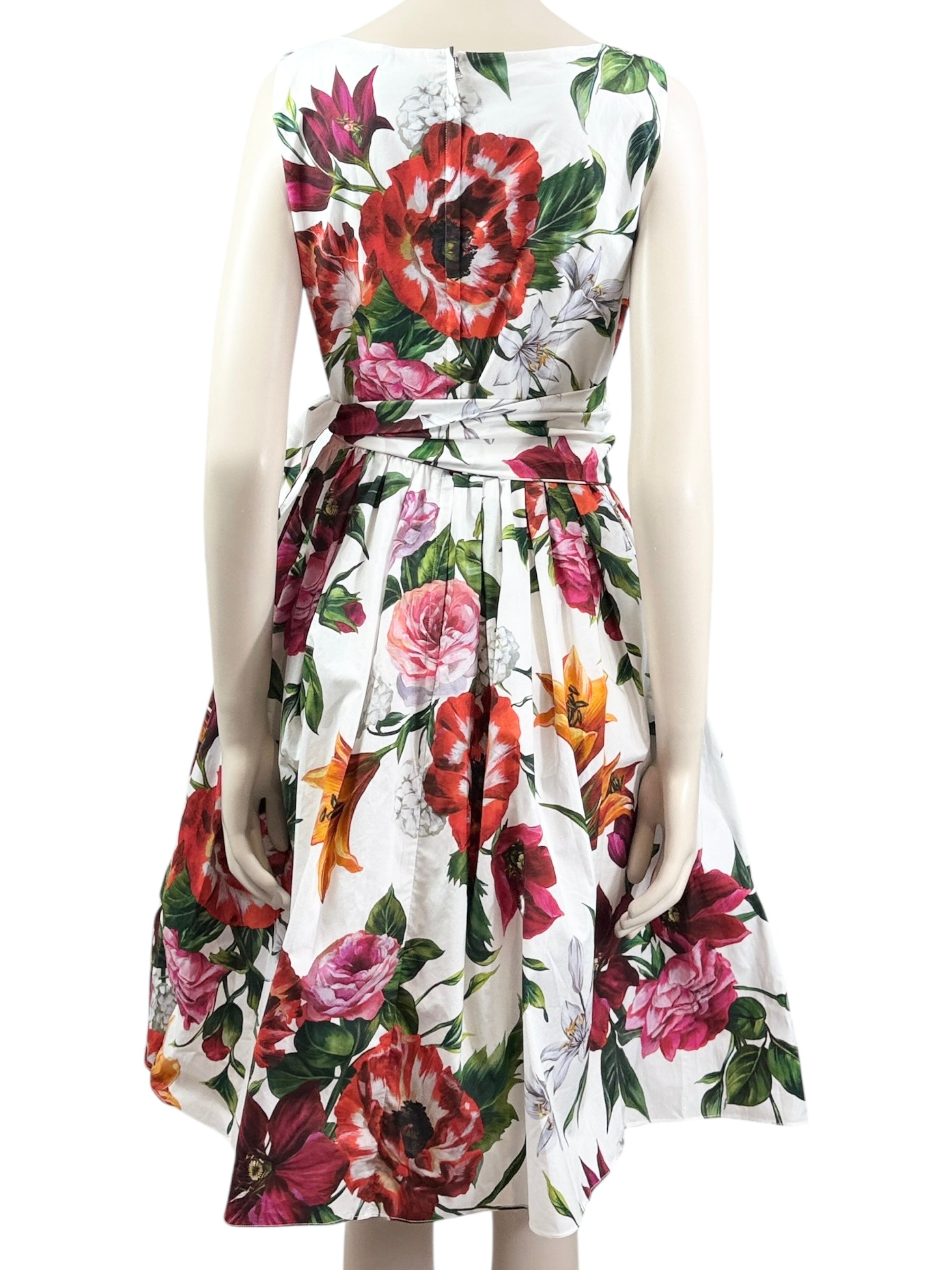 Dolce Gabbana printed floral cotton dress