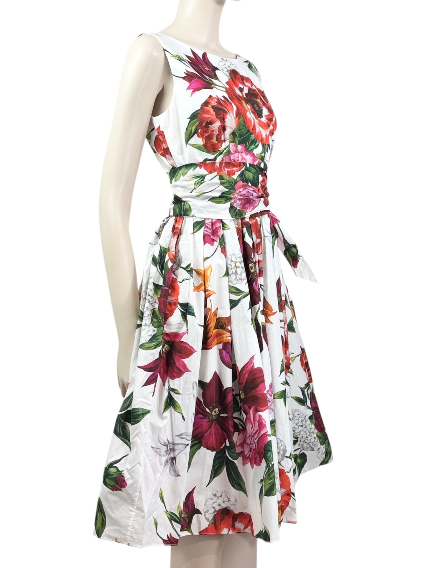 Dolce Gabbana printed floral cotton dress