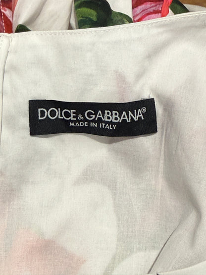 Dolce Gabbana printed floral cotton dress
