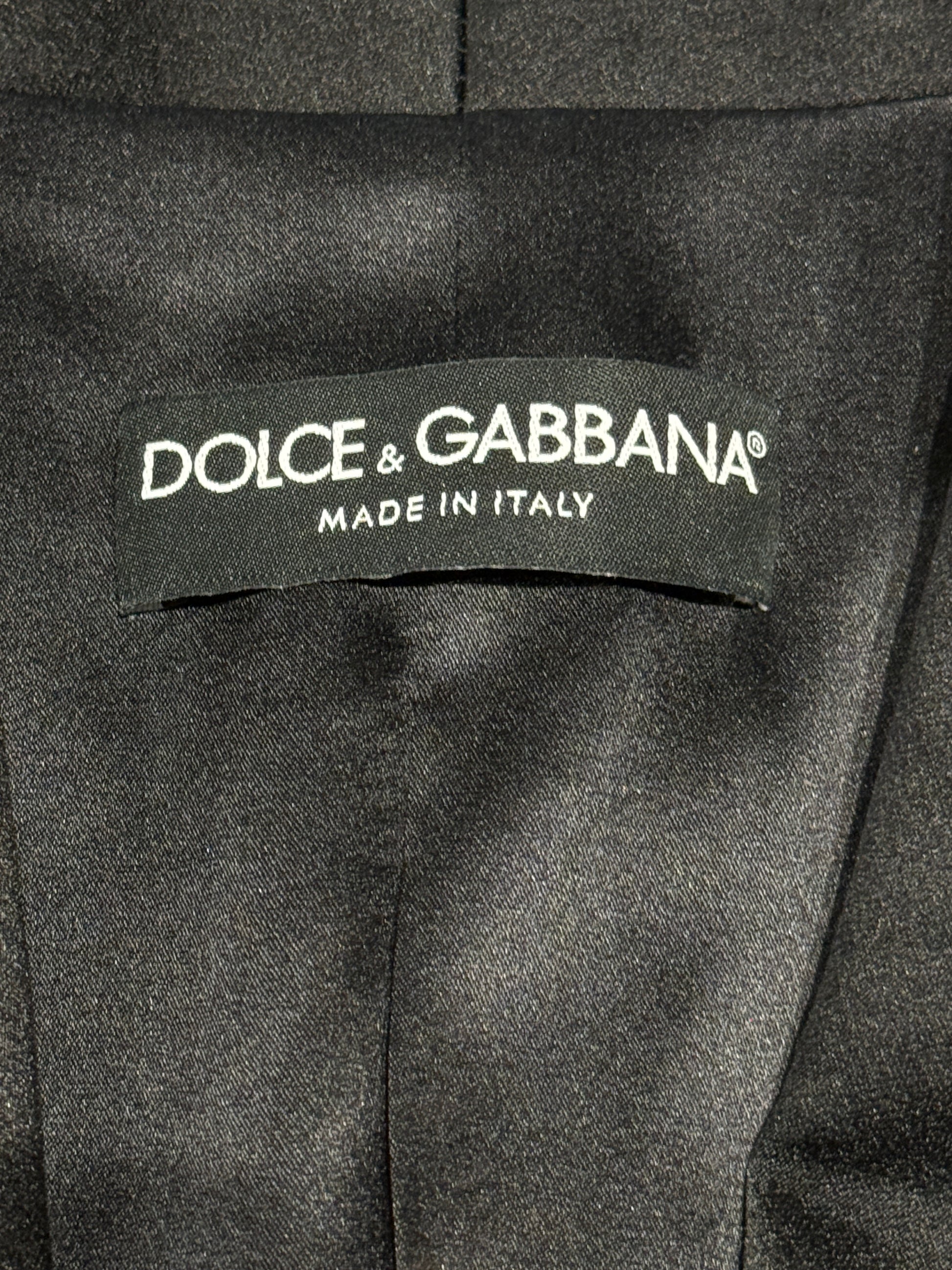 Dolce Gabbana tuxedo glitter sequined leopard jacket
