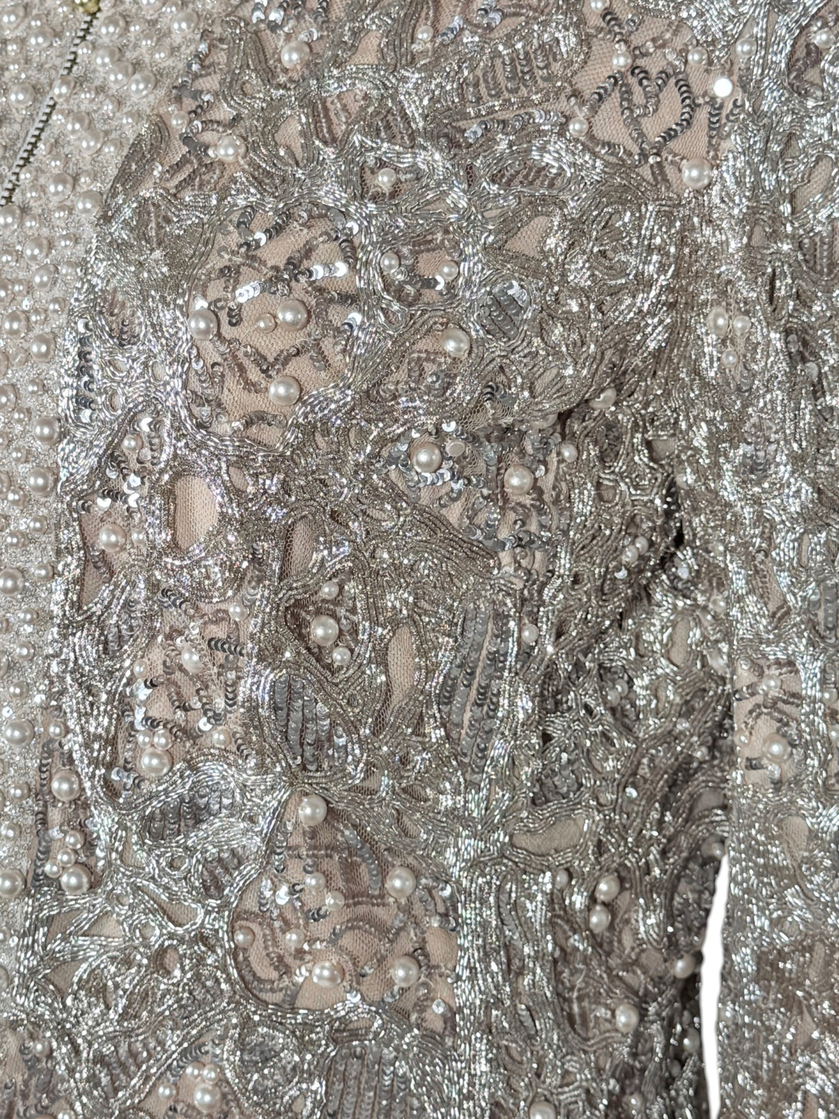 Elie Saab Pink beaded cropped jacket