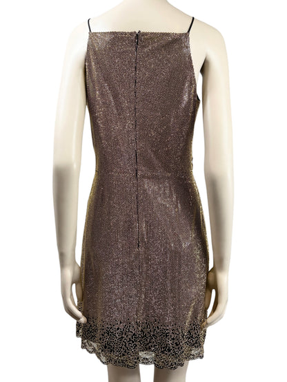 Elie Saab Prefall 2022 Black gold crystal dress