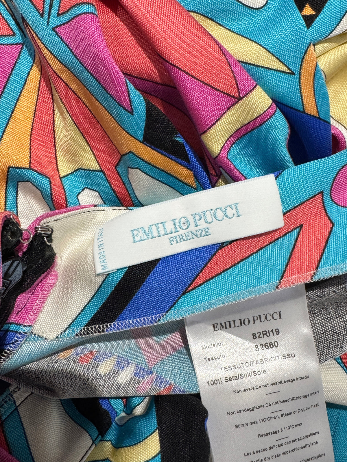 Emilio Pucci 2018 Maxi printed geometric jersey dress