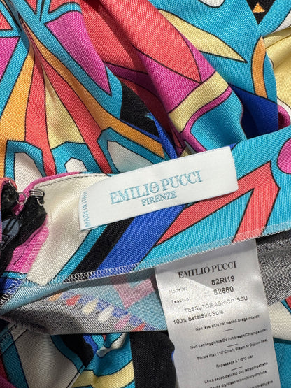 Emilio Pucci 2018 Maxi printed geometric jersey dress