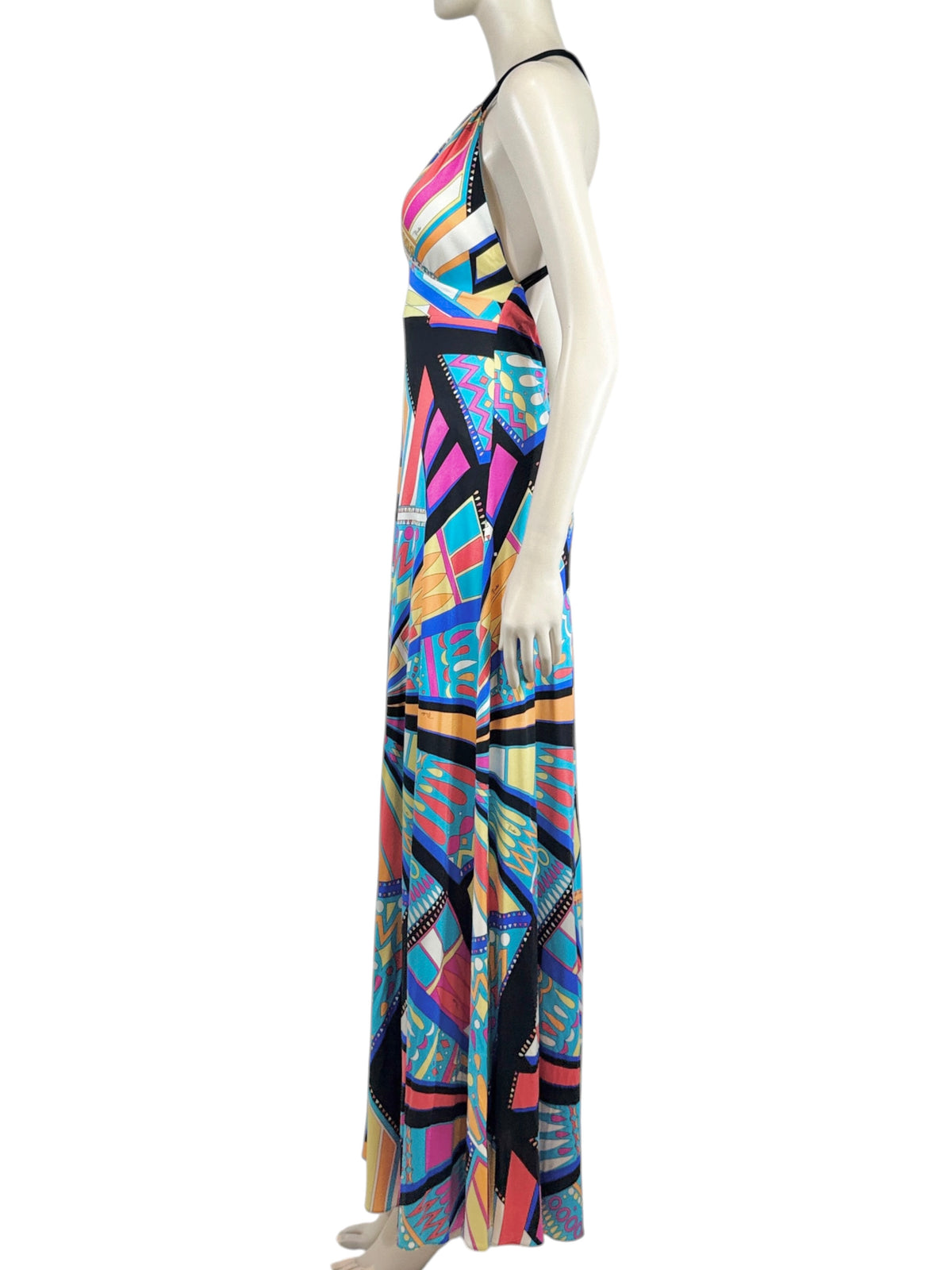 Emilio Pucci 2018 Maxi printed geometric jersey dress