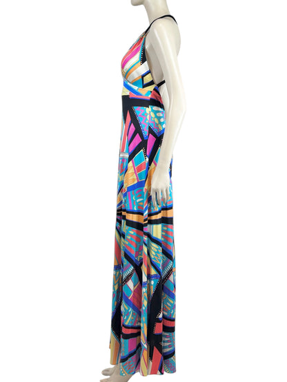 Emilio Pucci 2018 Maxi printed geometric jersey dress